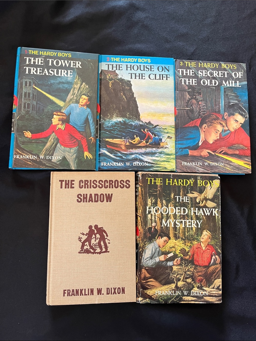 The Hardy Boys Mystery Books Vtg Mixed 50s/60s Lot Of 5 HB Franklin W. Dixon